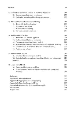 Multilevel Analysis Techniques and Applications Second Edition Joop Hox ...
