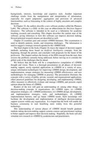 Intelligent Decision making Support Systems Foundations Applications ...
