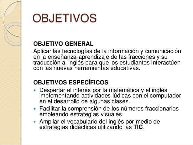 Objetivos Aprendizaje En Ingles Objetivos Aprendizaje En Ingles