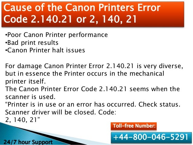 code 2.140 21 canon scanner