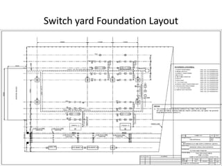 Switch yard Foundation Layout
 
