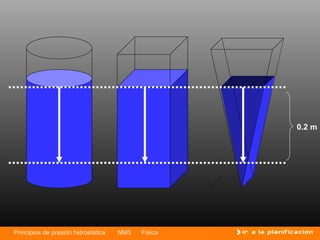 0.2 m




Principios de presión hidrostática   NM3   Física
 