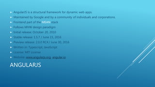 Client Side Frameworks | PPTX