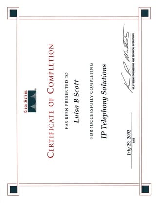 Cisco cert