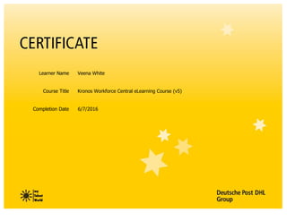 V5 Elearning Kronos Certification | PDF