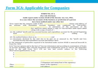 44AB Tax Audit Check List FY- 2017-18 | PPTX
