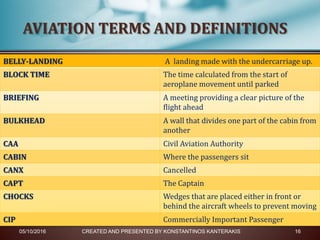Jet Terminolagy MAJOR AVIATION TERMS | PPTX