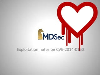 Exploitation notes on CVE-2014-0160
 
