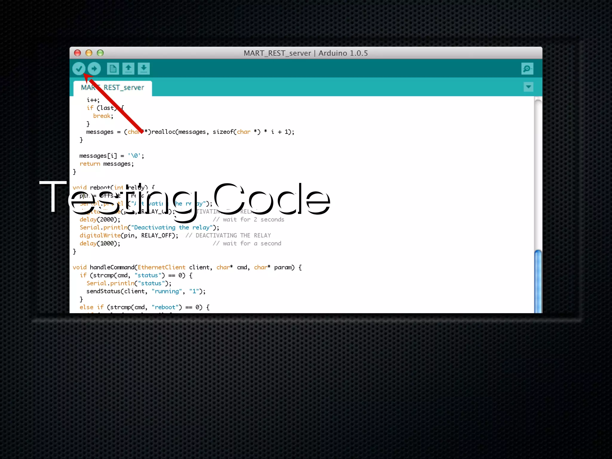 Testing CodeTesting Code