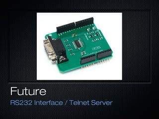 FutureFuture
RS232 Interface / Telnet ServerRS232 Interface / Telnet Server
 
