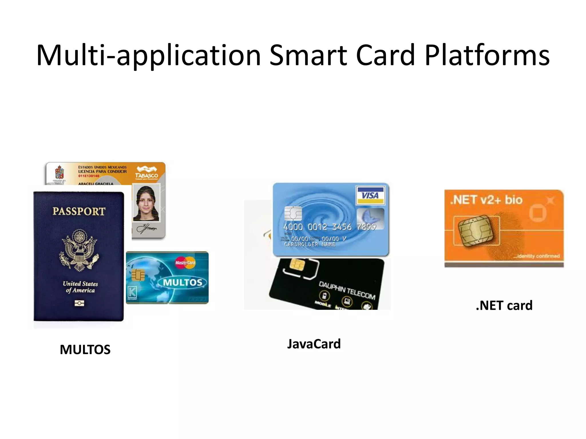 Multi-application Smart Card Platforms




                                .NET card


 MULTOS           JavaCard
 