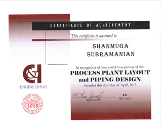 Shanmugasundaram _Certificate of Achievement