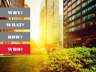 WHY?
WHAT?
HOW?
WHO?
 