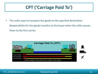 Muhammad Ali 30
INCOTERMS
 
