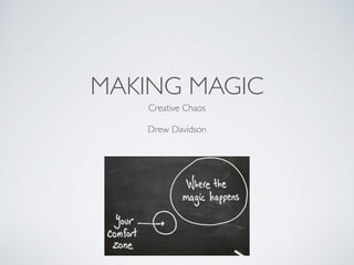 MAKING MAGIC 
Creative Chaos 
Drew Davidson 
 
