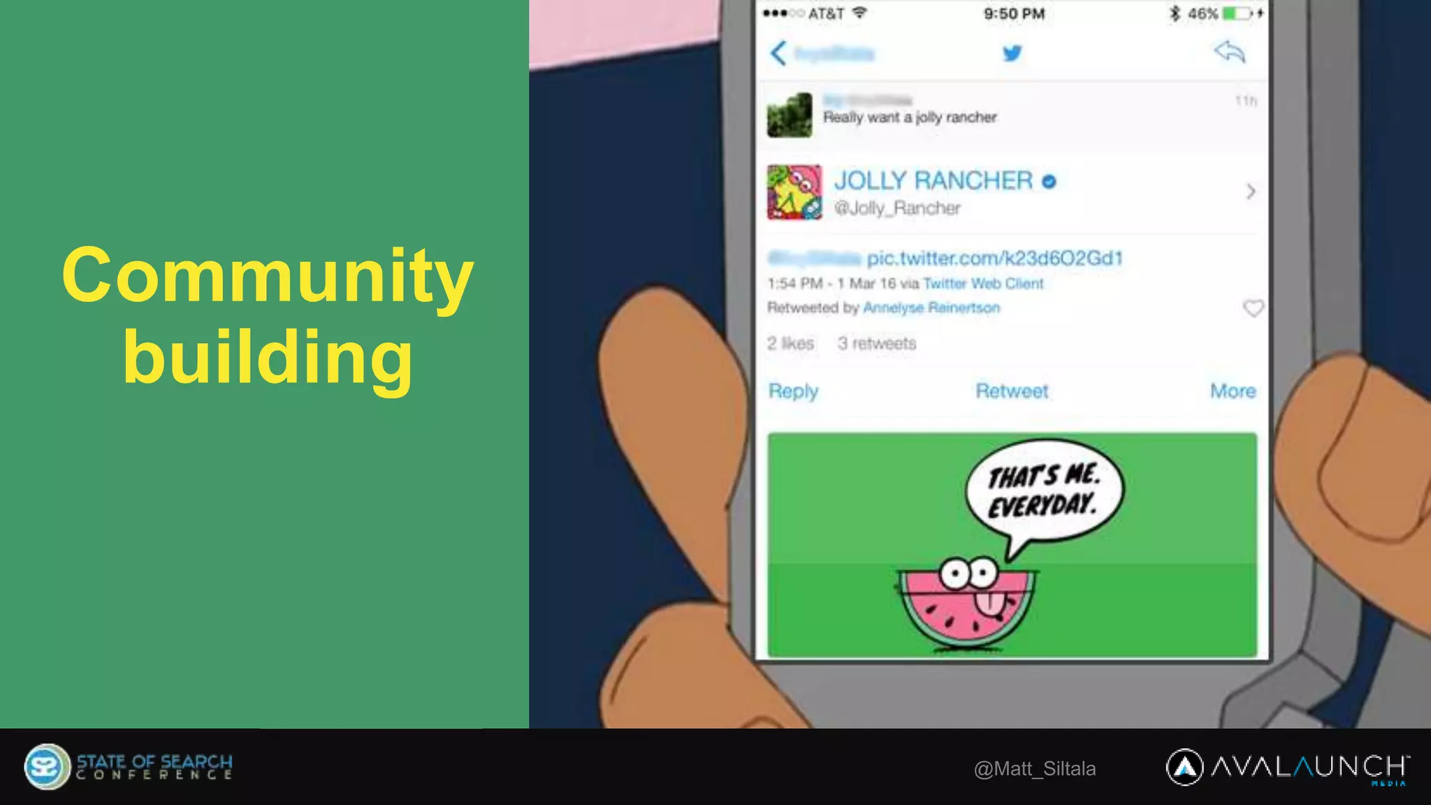 @Matt_Siltala
Community
building
 