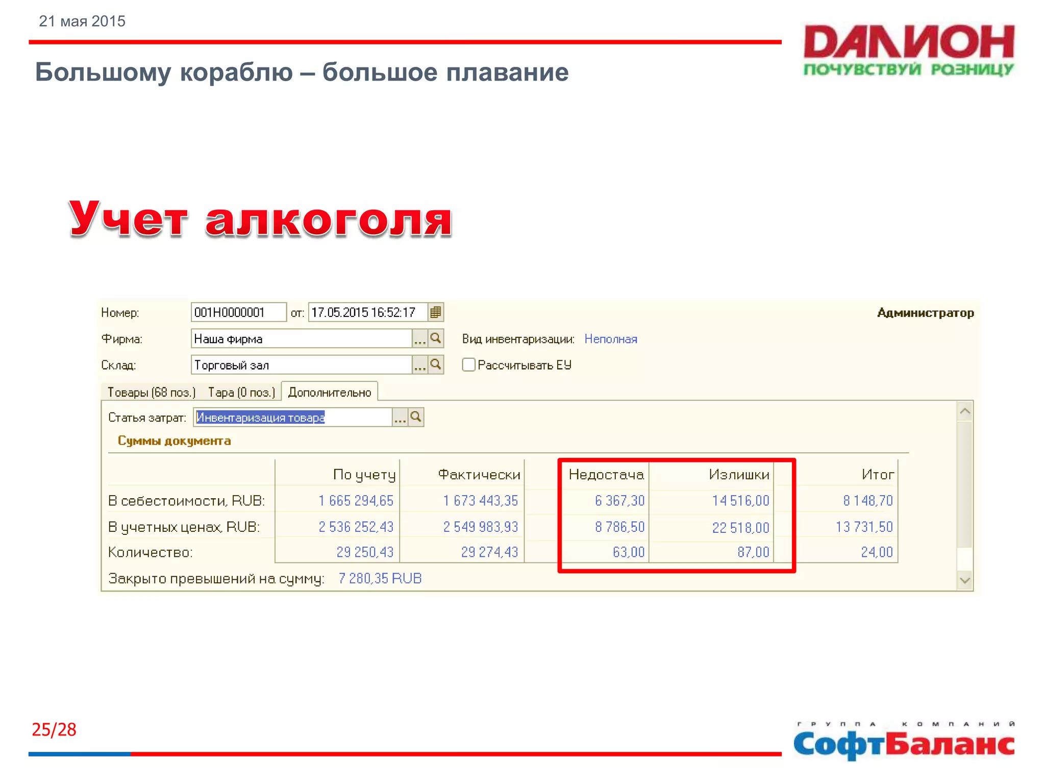 21 мая 2015
Большому кораблю – большое плавание
25/28
 