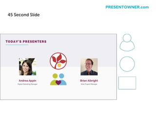 45 Second Slide
PRESENTOWNER.com
 