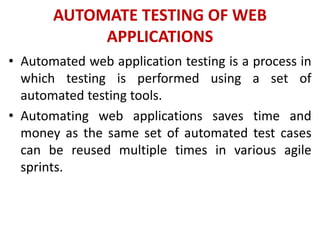 4&5.pptx SOFTWARE TESTING UNIT-4 AND UNIT-5 | PPTX