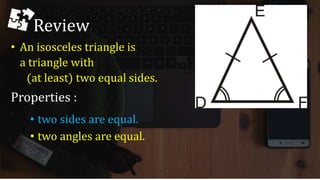 4545 Triangle Grade 9 Math third quarter lesson 45-45-90 right triangle theorem .pptx