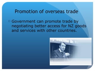Promotion of overseas trade ,[object Object]