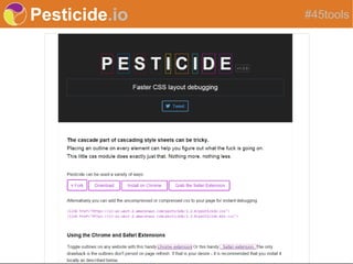 Pesticide.io #45tools
 