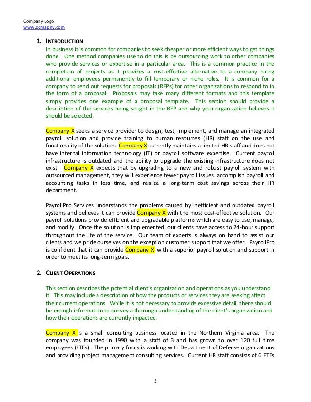 consulting proposal