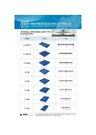 pvc waterstop catalogue-Fufujing