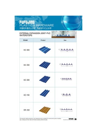 pvc waterstop catalogue-Fufujing