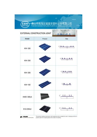 pvc waterstop catalogue-Fufujing