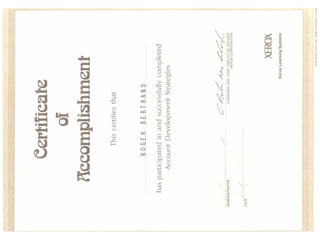 CERTIFICATES AND DIPLOMAS