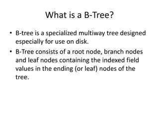 B-and-B-Tree-ppt presentation in data structure | PPT