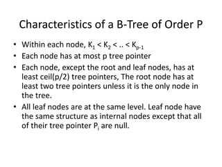 B-and-B-Tree-ppt presentation in data structure | PPT | Databases ...