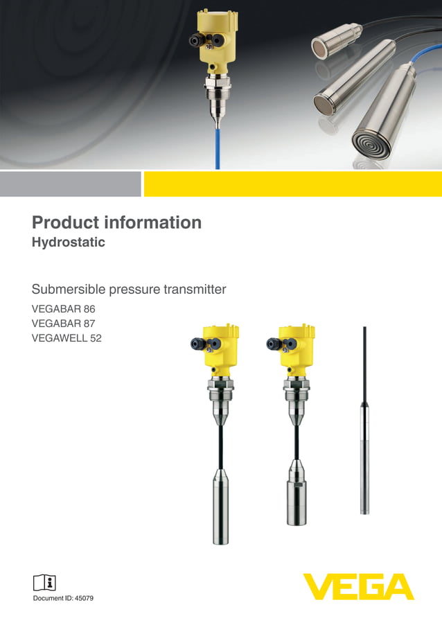 Submersible Pressure Transmitter for Level Measurement PDF