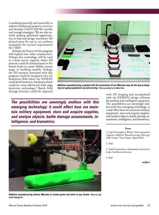 Gazette AM Article Oct 2016