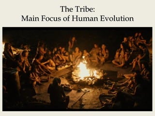 The Tribe:The Tribe:
Main Focus of Human EvolutionMain Focus of Human Evolution
 