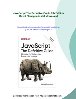 JavaScript The Definitive Guide 7th Edition David Flanagan | PDF
