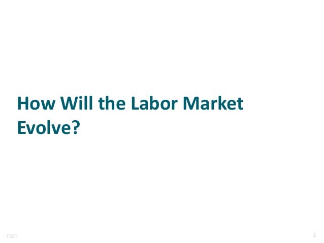 How Will the Labor Market
Evolve?

CBO

 