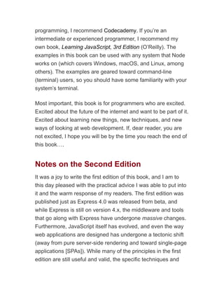Web Development with Node and Express 2nd Edition Ethan Brown | PDF