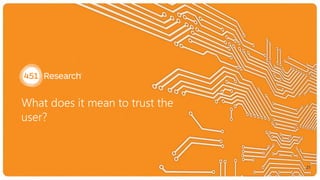 What does it mean to trust the
user?
21
 