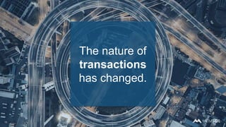 The nature of
transactions
has changed.
1515
 