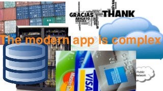 4
The modern app is complex
 