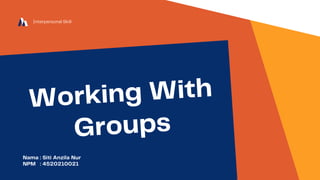 Working With Groups