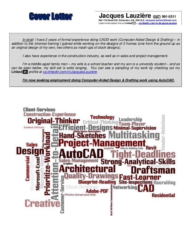 sample autocad cover letter