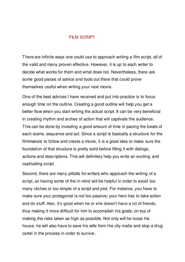 film script