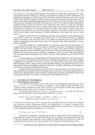 A parallel time series algorithm for searching similar sub-sequences | PDF