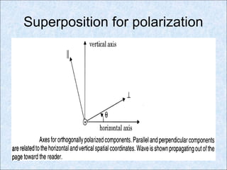 Superposition for polarization
 