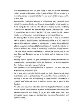 Hans Urs von Balthasar by Tulika B. | PDF