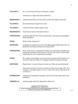 Cinderella Musical Script and Songbook for School Productions | PDF