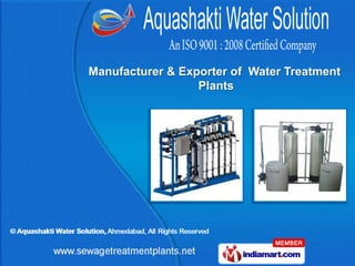 Manufacturer & Exporter of Water Treatment
                  Plants
 